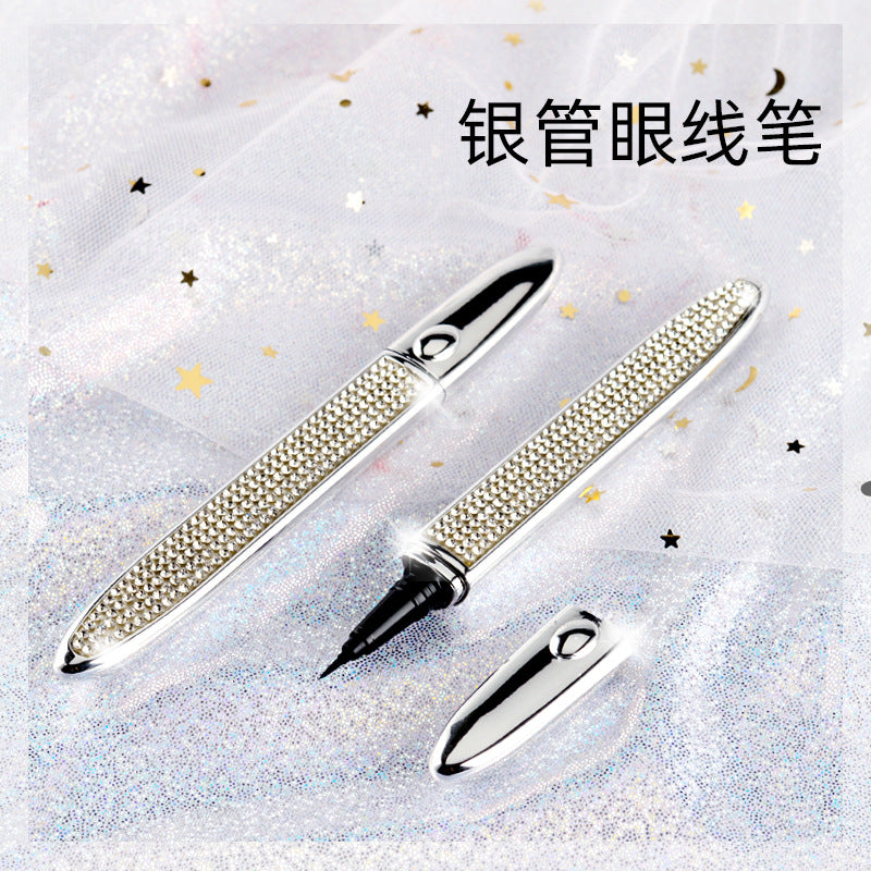 Diamond liquid eyeliner lasting waterproof, no smudging, no decolorization big eye setting beginners