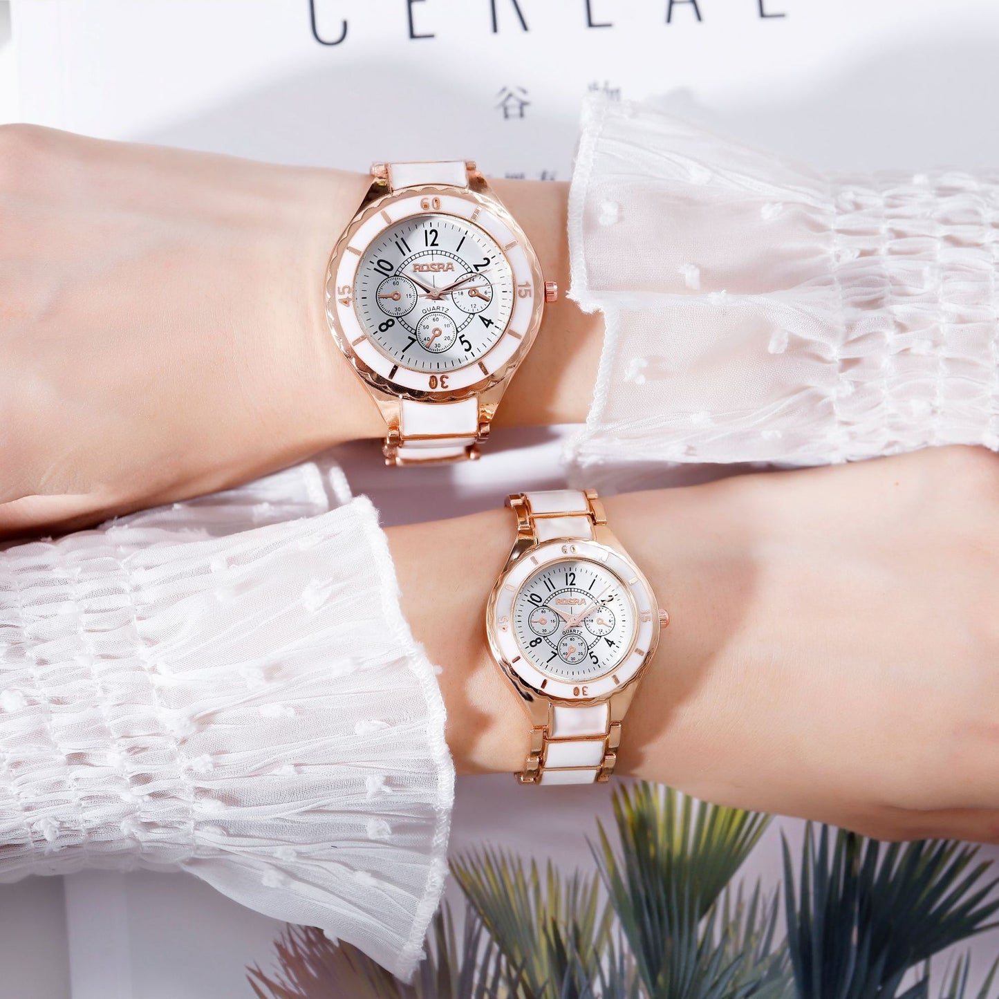 Fashion women's watchFactory in Stock Fashion Trend Steel Strap Couple Watch Promotion Korean Men's and Women's Couple Watches Quartz Watch