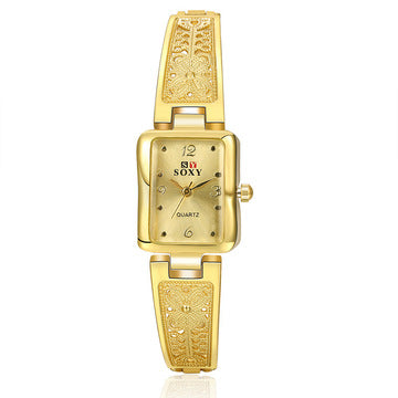 Fashion women's watchForeign Trade Hot Sale Girls Watch Diamond Women's Watch Creative Women's Fashion Alloy Bangle Watch One Piece Dropshipping