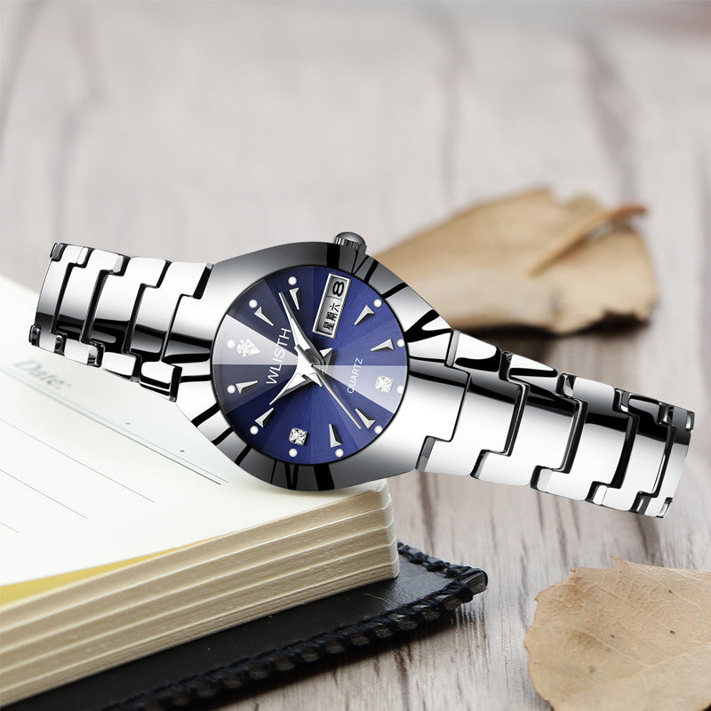 Fashion women's watchWlisth Men's Watch Fashion Men's Watch Couple Watch Luminous Waterproof Steel Watch Women's Watch Wholesale