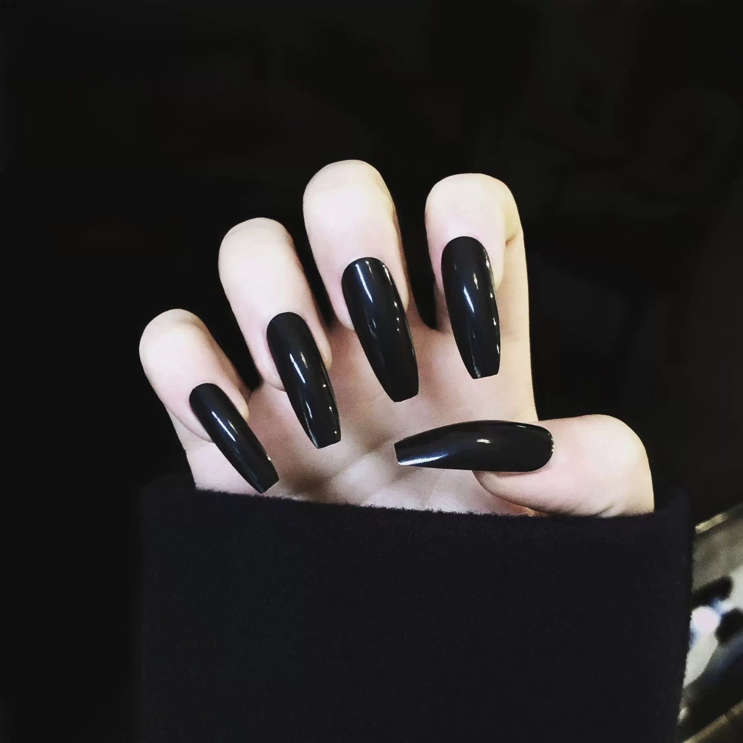 (Hand made nail) European and American style ballet long style nail patch fake nail product nail patch detachable and reusable for wearing nails