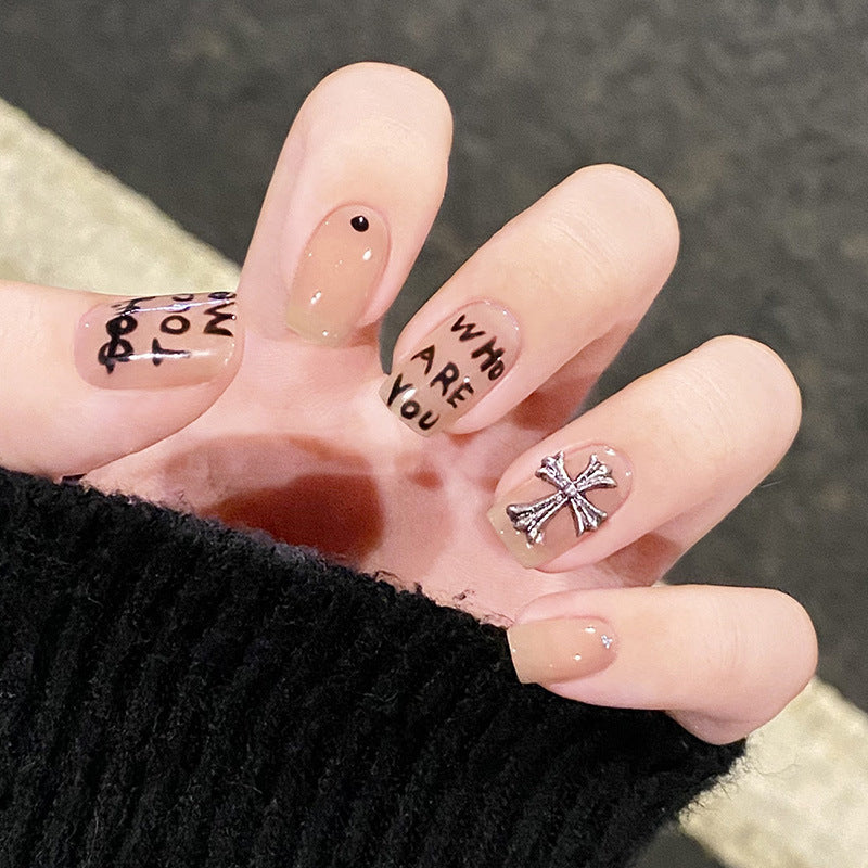 “请问哪位”穿戴甲Don't touch me指甲贴片甜酷美甲片假指甲美甲