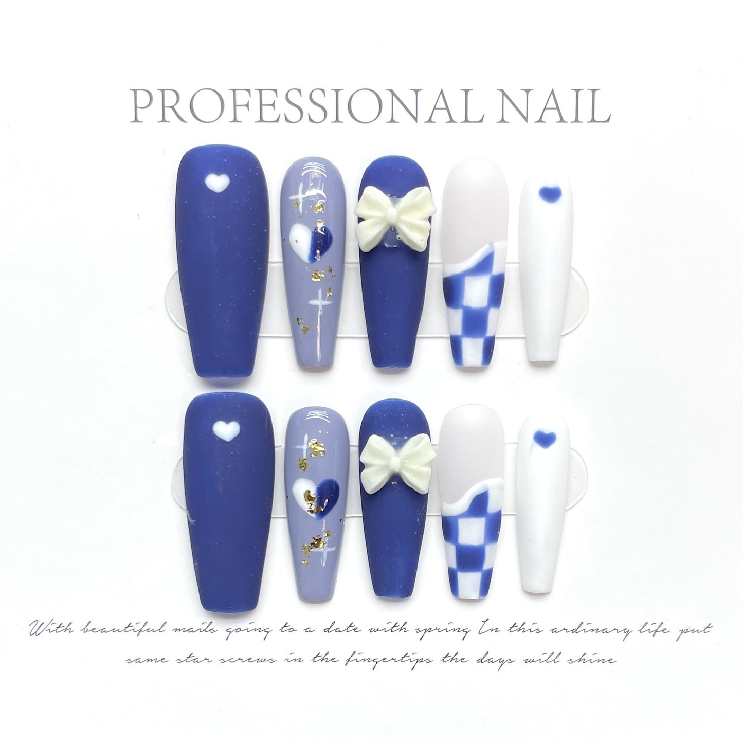 (Hand-Made Nail) Big Diamond Flash Full Diamond Nail Pigeon Bridal Wedding Nail High-Grade Light Luxury Egg Handmade Wear Nail Factory Straight Hair