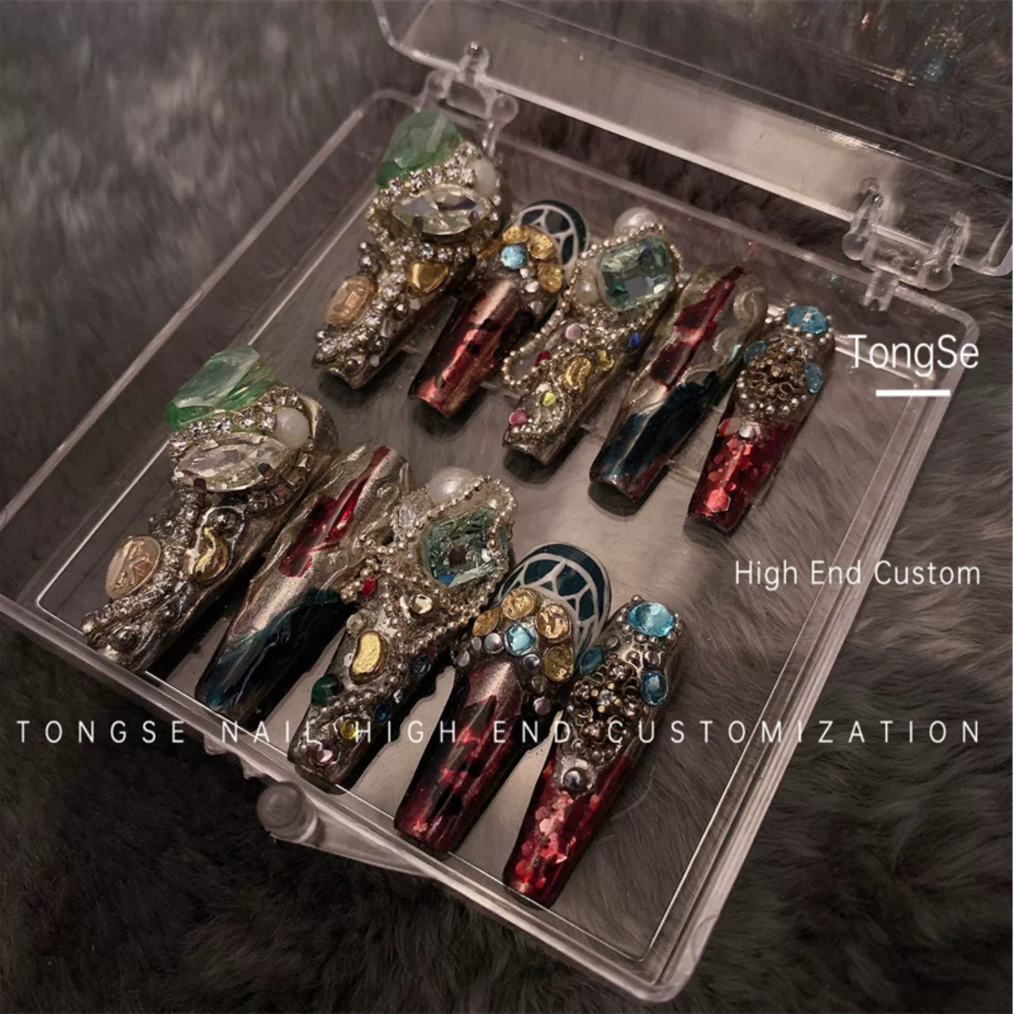 Jibaro Banshee Series Manicure Fake Nails Pregnant Women Wear Nail Tassel Fingernail Patch Removable Removable and Removable