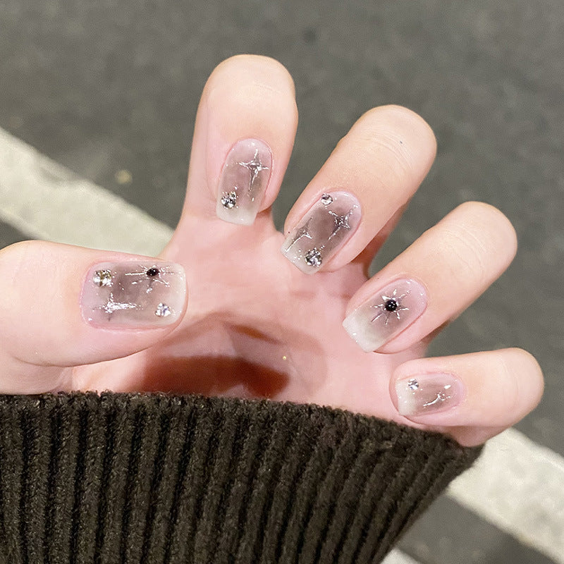未来星芒穿戴甲科技感指甲贴片堆堆钻美甲片假指甲美甲贴片成品甲