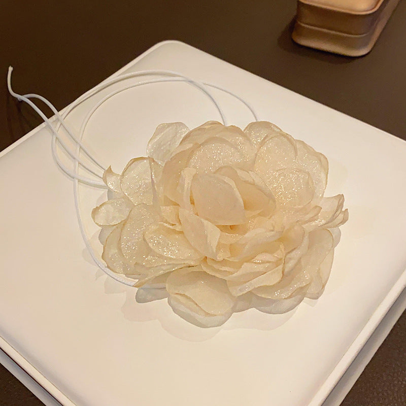 珠宝首饰山茶花一款多戴几何项链超仙甜美气质颈链高级感小众百搭饰品批发