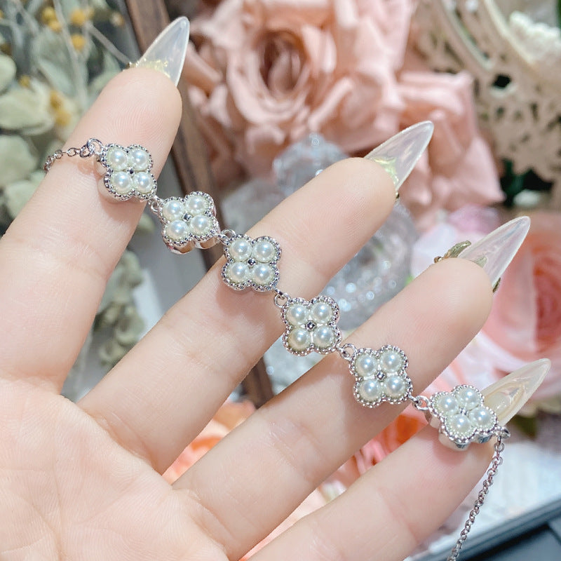 珠宝首饰山茶星河璀璨满天星珍珠手链女 璀璨仙女氛围感轻奢百搭设计手饰