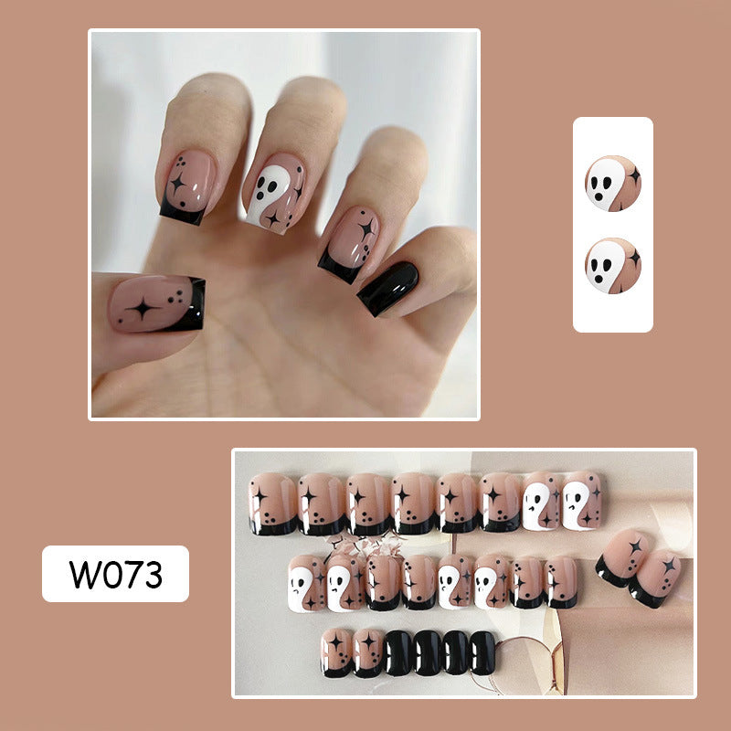万圣节限定穿戴甲卡通nails 星星跨境美甲片外贸假指甲可爱美甲贴