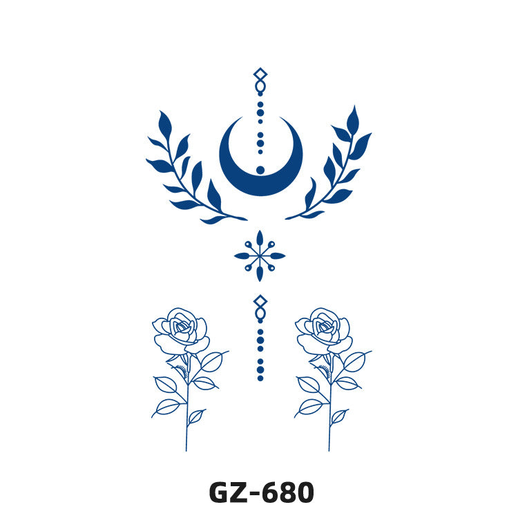 Free shipping Tattoo Herbal Juice Tattoo Sticker Semi-Permanent Fresh Plant Long-Lasting Simulation Stickers Tattoo Waterproof Non-Reflective Men and Women
