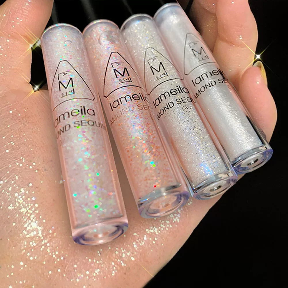 一滴泪液体眼影盘闪粉亮片卧蚕珠光偏光亮防水高光液