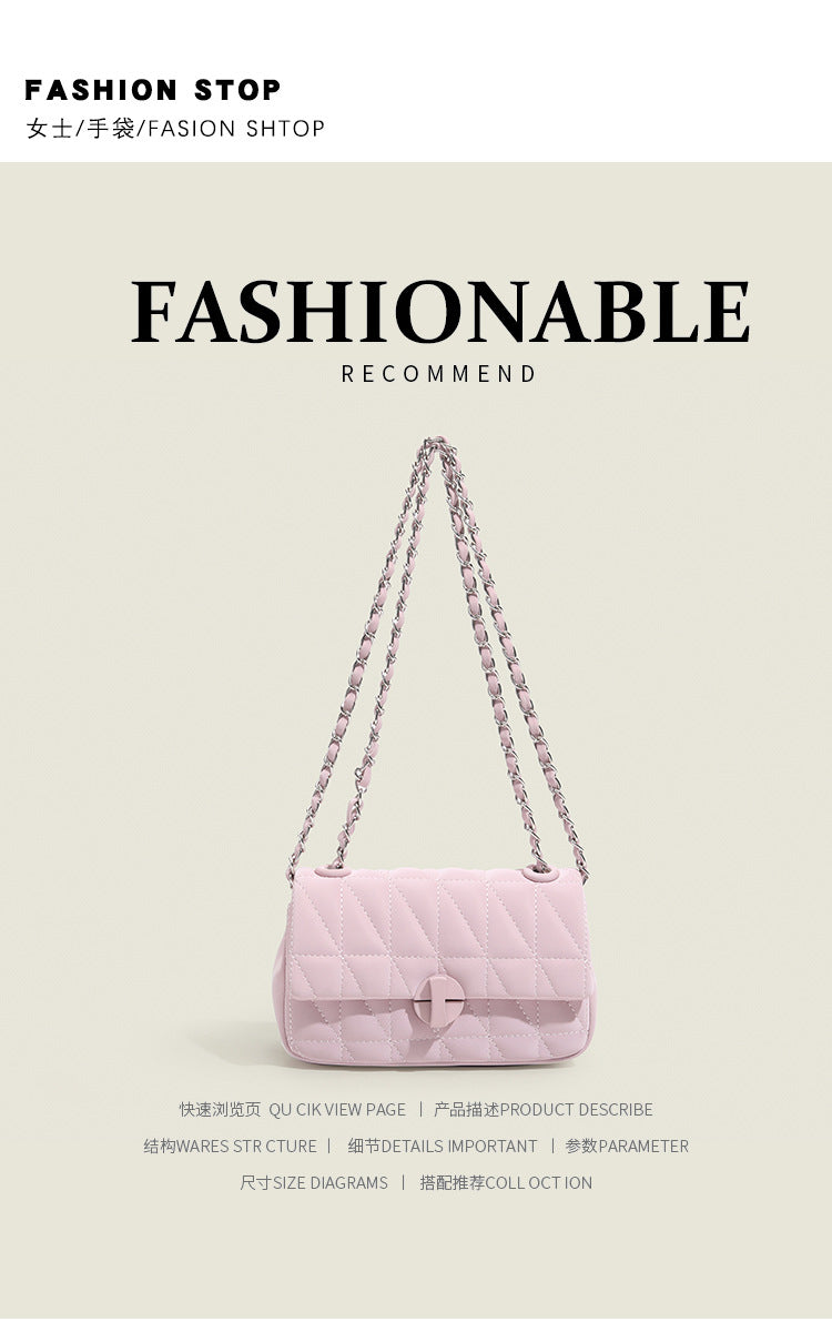Dopamine Bag Free shipping Tattoo Versatile messenger bag women's 2023 new women's bag chain dopamine bag small square bag commuter underarm bag chain