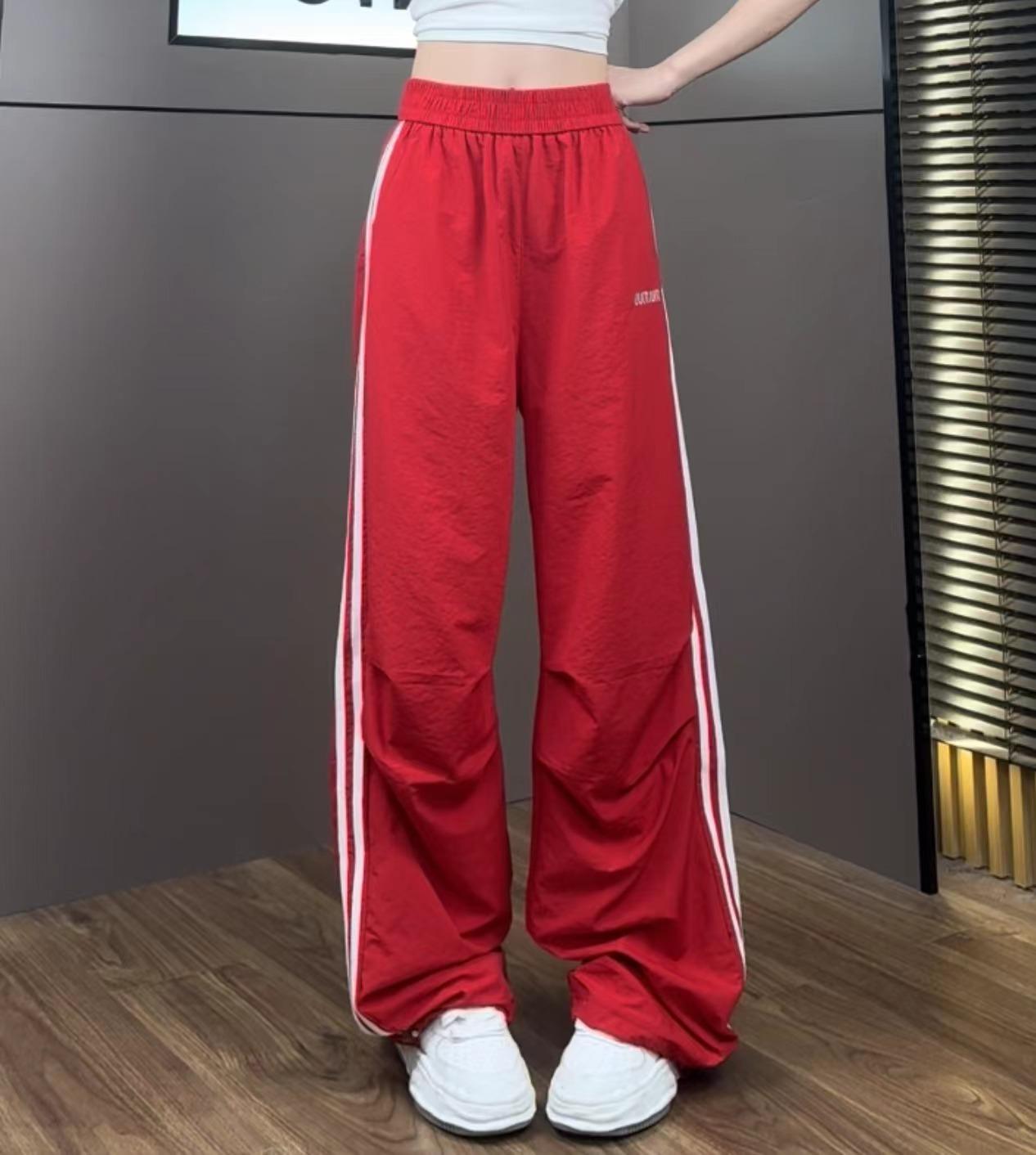 Free shipping new dopamine candy girl feeling full slim and thin quick-drying casual pants