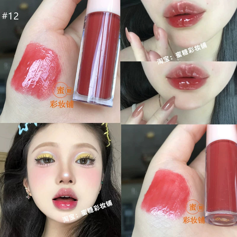 奶油高光口红唇彩釉!Beckisue水光镜面唇蜜嘟嘟唇保湿气色滋润FB平替