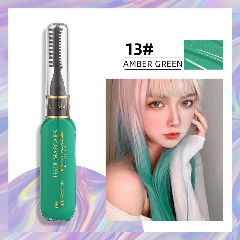 Disposable hair dye White dark blue dye Color Highlights Color Mascara dual purpose