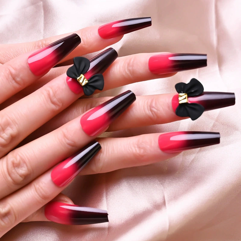 (Hand-made nail)美甲贴片nails穿戴甲长款欧美假指甲美甲贴片穿戴甲甲片成品