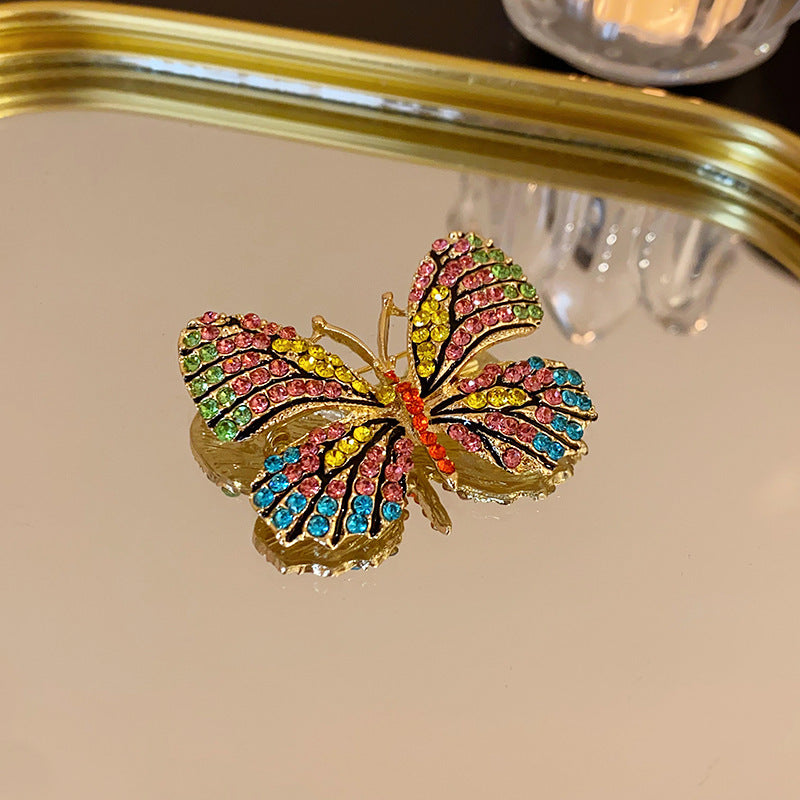 配饰胸针镶钻蝴蝶胸针超仙甜美气质胸花ins高级感百搭西装配饰饰品批发女