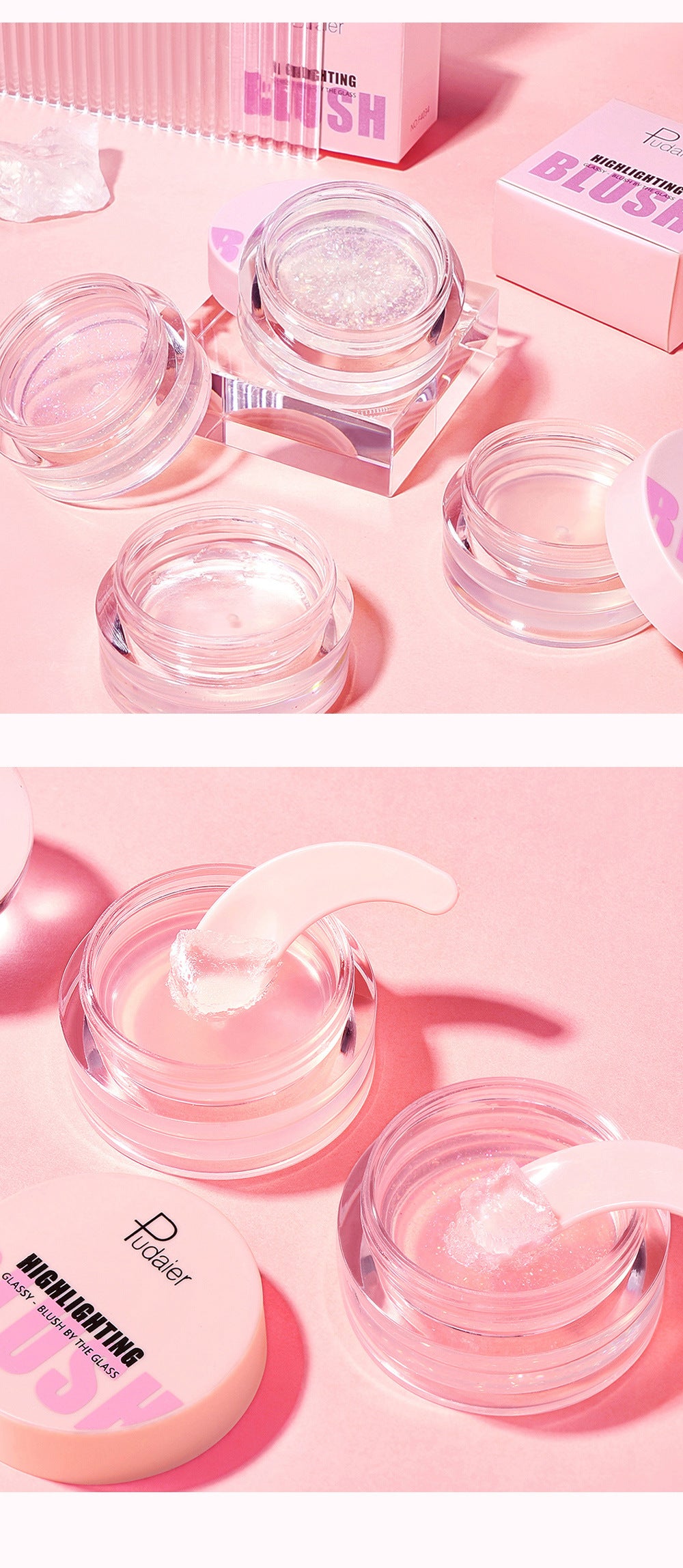 Warm Change Blush Clear Color Changing Gel Highlighter Blush Cream Natural Nude Blush