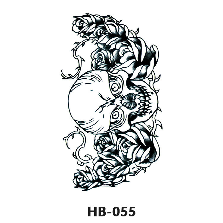Free shipping Tattoo Cross-Border Factory in Stock Wholesale Artistic Tattoo Sticker Waterproof Fashion Flower Arm Stickers Half Sleeve Temporary Tattoo Sticker Men and Women