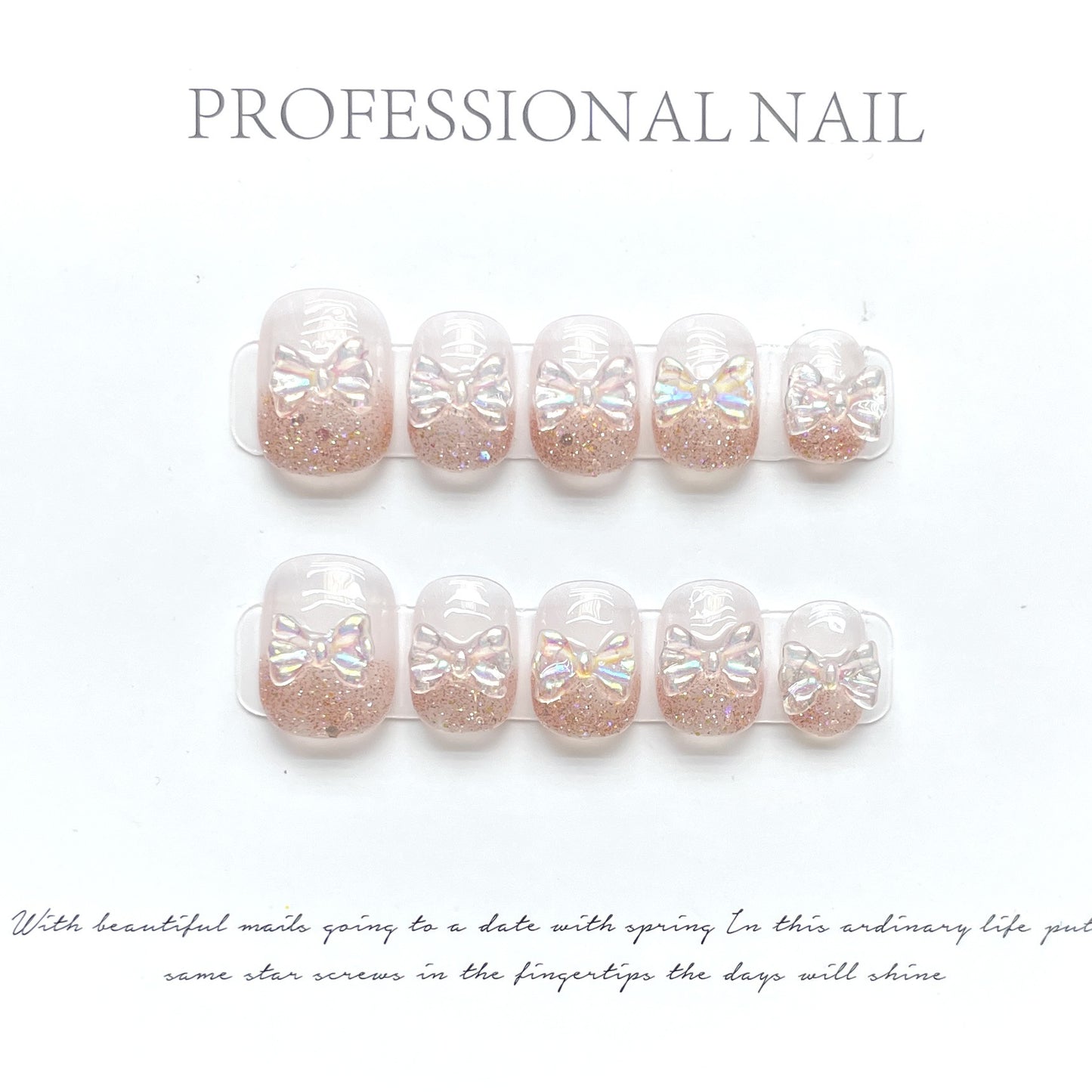 Hand-Made Nail White Cherry Red Cat Eye Red Heart Queen Nail High-Grade Red White Nail Stickers