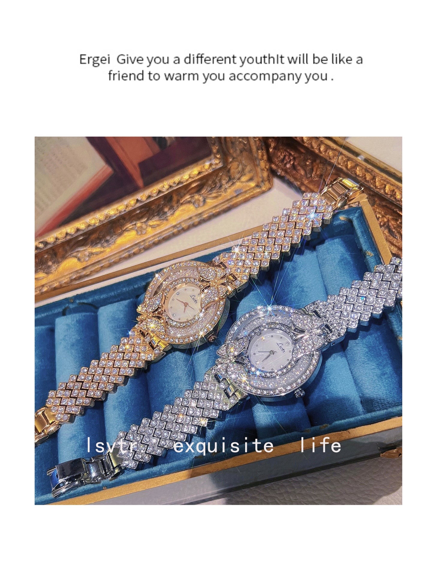 Fashion women's watchLsvtr Tik Tok Live Stream Cross-Border Hot Watch Starry with Diamonds Affordable Luxury Fashion Niche Women's Watch