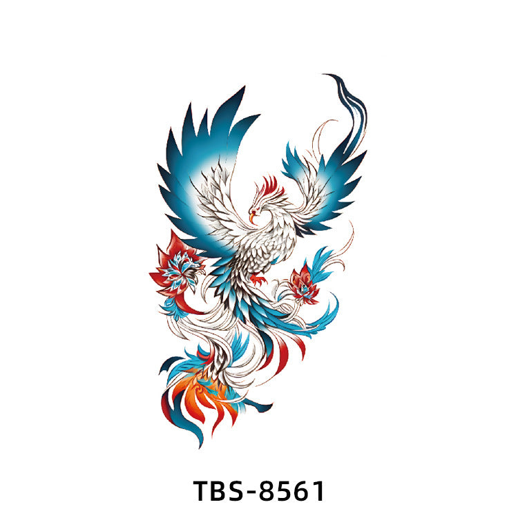 Free shipping Tattoo Small Full Arm Waterproof Tattoo Sticker Half Sleeve Arm Lion Animal Long-Lasting Cross-Border European and American Tattoo Sticker Paper Tattoo
