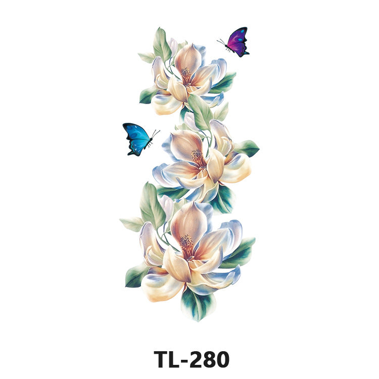 Free shipping Tattoo Waterproof Tattoo Sticker Fresh Flowers Stickers Sexy Plant Tattoo Small Picture Flower Tattoo Sticker in Stock Wholesale
