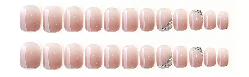 Fashion nail New Fresh Sweet Gradient Nail Stickers Fake Nails Fresh Handmade Wear Armor Wholesale A25
