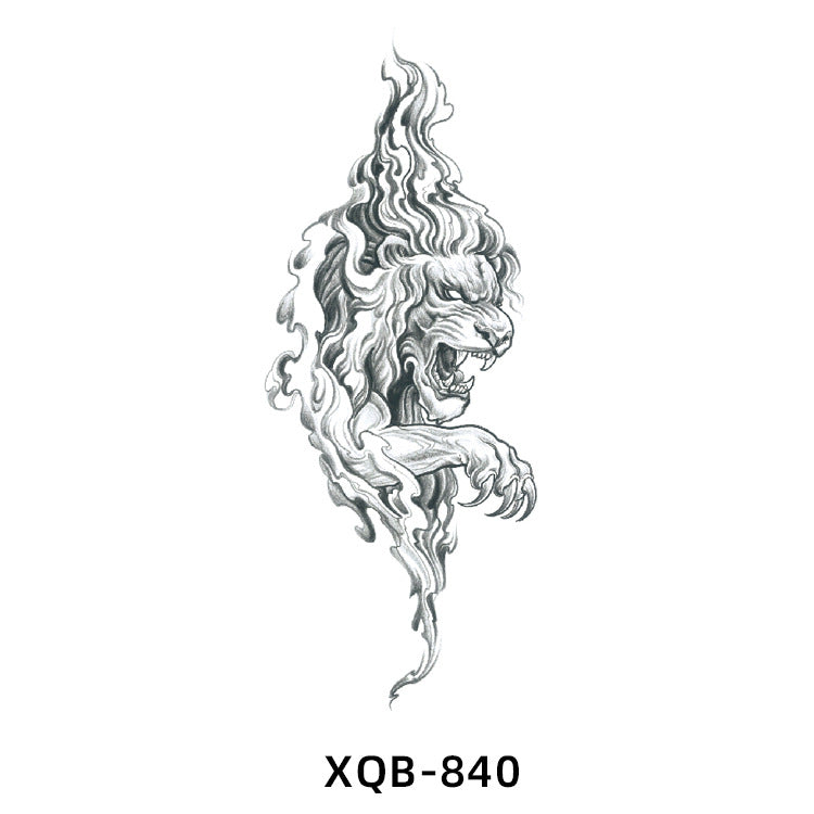 Free shipping Tattoo New Flower Arm Tattoo Sticker Waterproof Men's and Women's Small Arm Tattoo Tattoo Black and White Animal Tattoo Sticker Paper Factory Wholesale