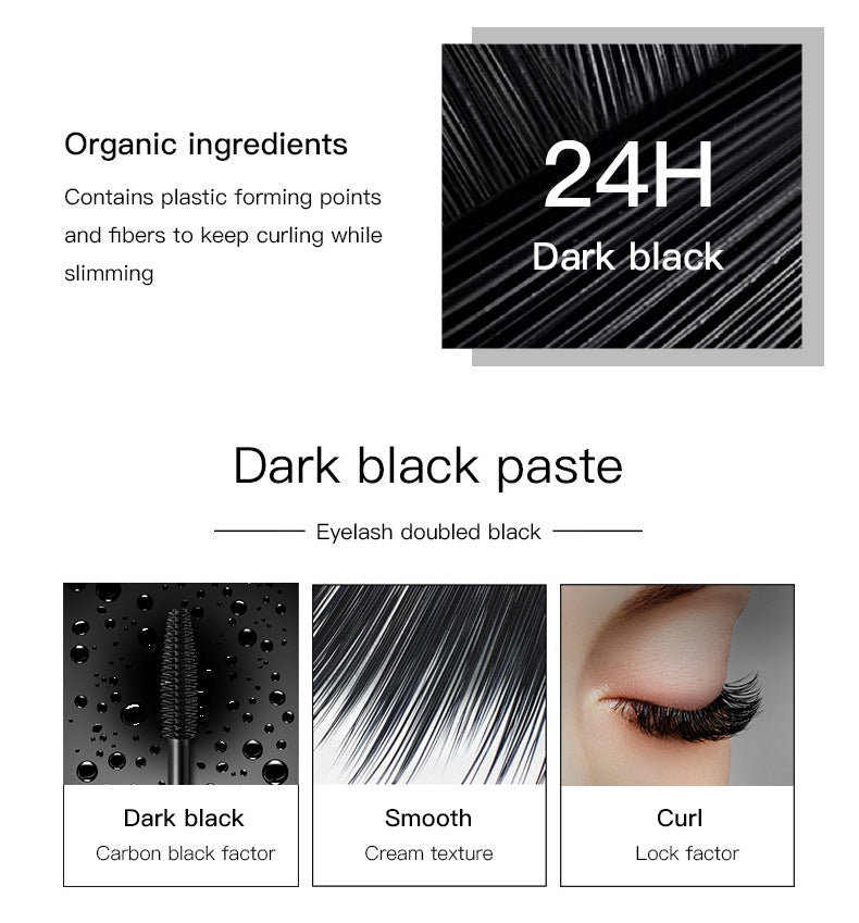 4D Mascara Volumizing, Slender and Curling, waterproof, sweat-proof Mascara