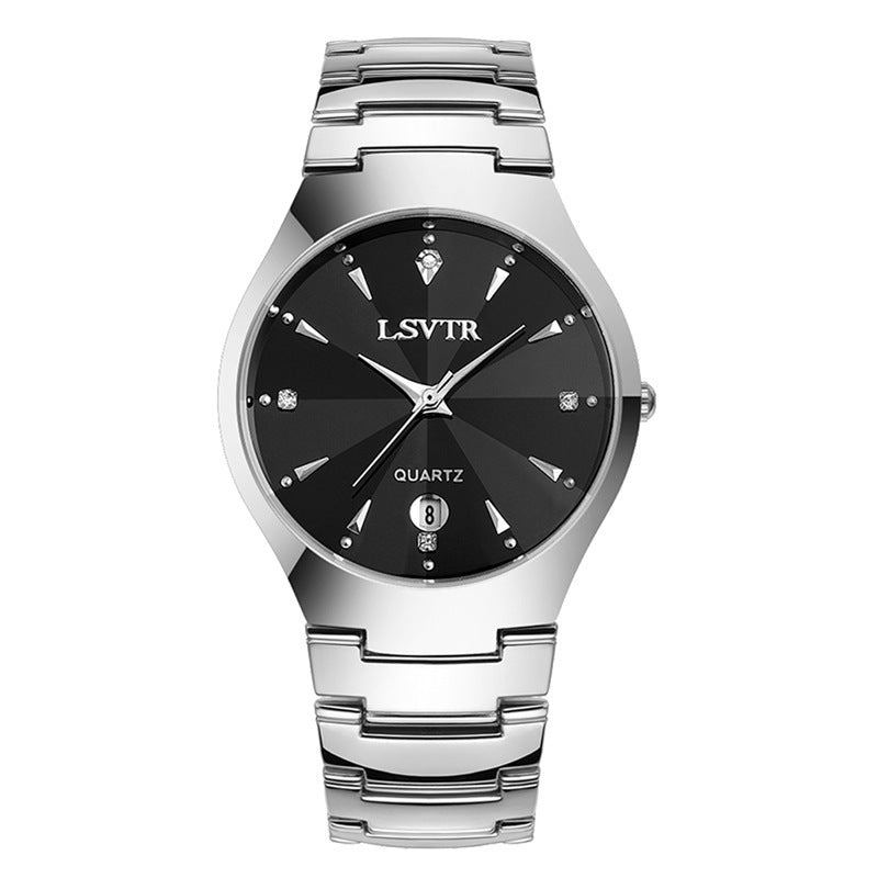 Fashion women's watchOnline Hot Sale Genuine Goods Watch Women's Men's Watch Tungsten Steel Color Men's Quartz Calendar Watch Women's Couple Student's Watch