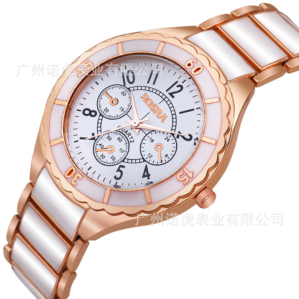 Fashion women's watchFactory in Stock Fashion Trend Steel Strap Couple Watch Promotion Korean Men's and Women's Couple Watches Quartz Watch