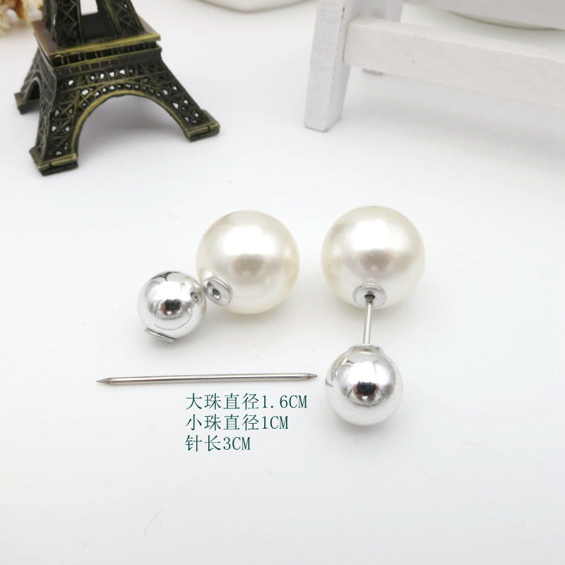 配饰胸针防走光珍珠胸针 女一字高档胸花别针蝴蝶插针丝巾扣 裙口收腰神器