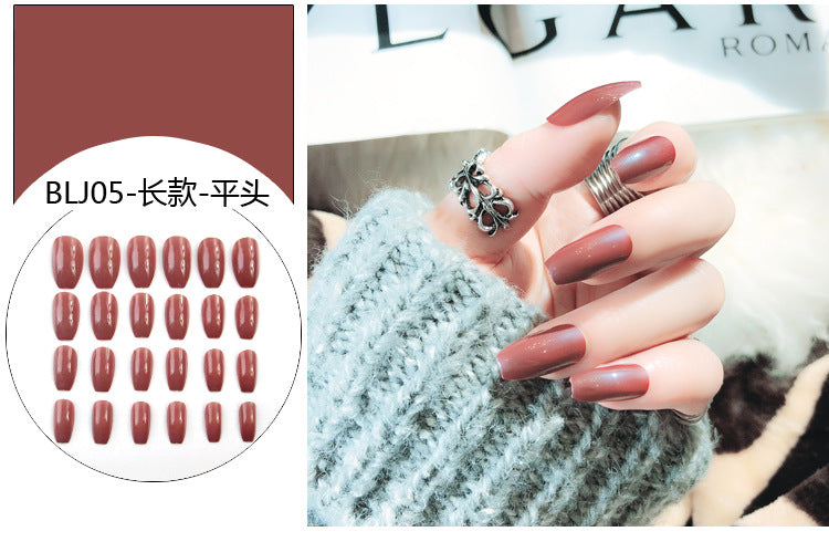 Fashion  nail Internet Celebrity Fake Nail Patch Wear Armor Finished Product Nail Tip Nail Stickers Disassembly Nail Patch Nail Stickers Ballet Armor
