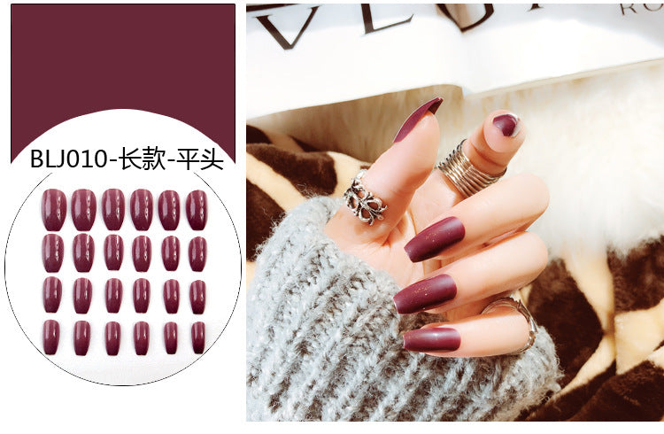 Fashion  nail Internet Celebrity Fake Nail Patch Wear Armor Finished Product Nail Tip Nail Stickers Disassembly Nail Patch Nail Stickers Ballet Armor