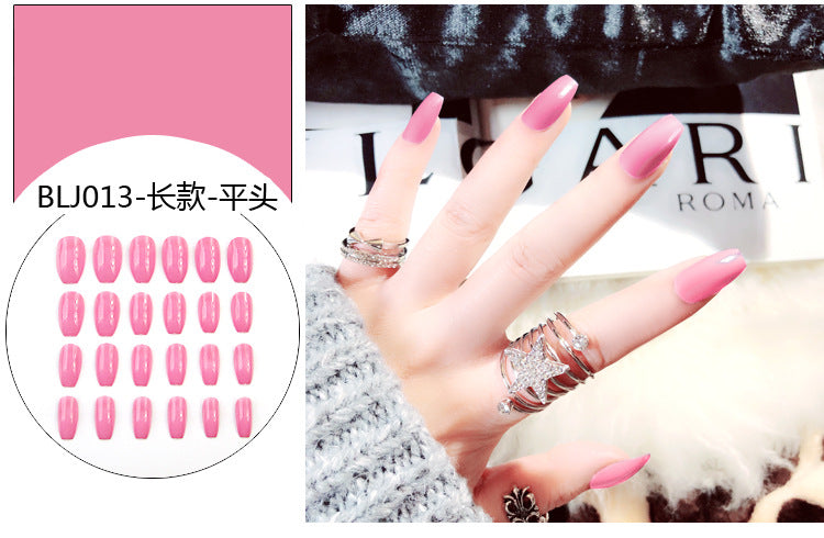 Fashion  nail Internet Celebrity Fake Nail Patch Wear Armor Finished Product Nail Tip Nail Stickers Disassembly Nail Patch Nail Stickers Ballet Armor