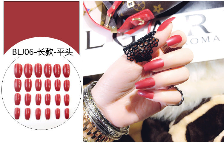 Fashion  nail Internet Celebrity Fake Nail Patch Wear Armor Finished Product Nail Tip Nail Stickers Disassembly Nail Patch Nail Stickers Ballet Armor