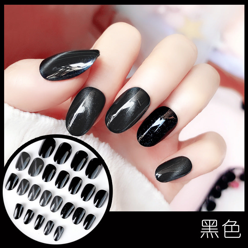 Fashion  nail Tina Finished Nail Beauty Fake Nails Nail Patch Popular Cat Eye Nail Stickers UV Nail L Cat Eye Nail Stickers
