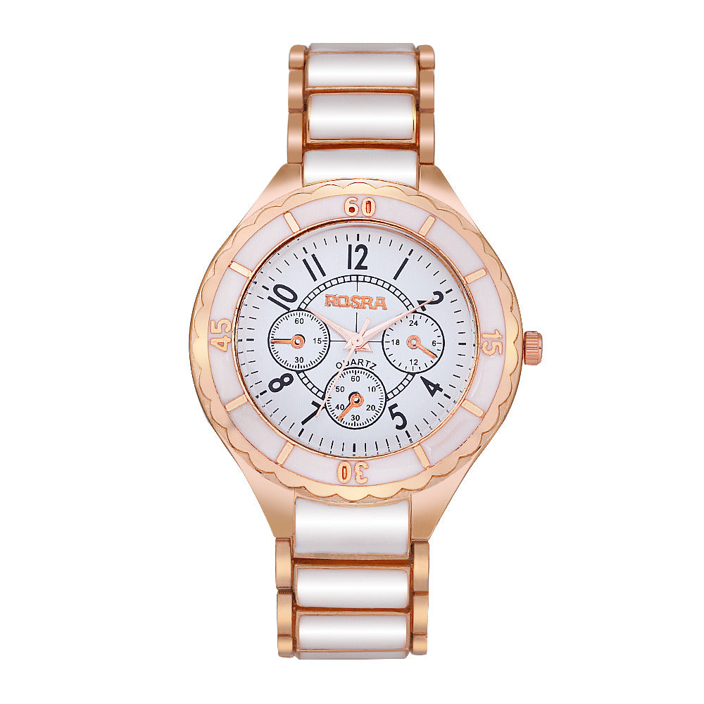 Fashion women's watchFactory in Stock Fashion Trend Steel Strap Couple Watch Promotion Korean Men's and Women's Couple Watches Quartz Watch