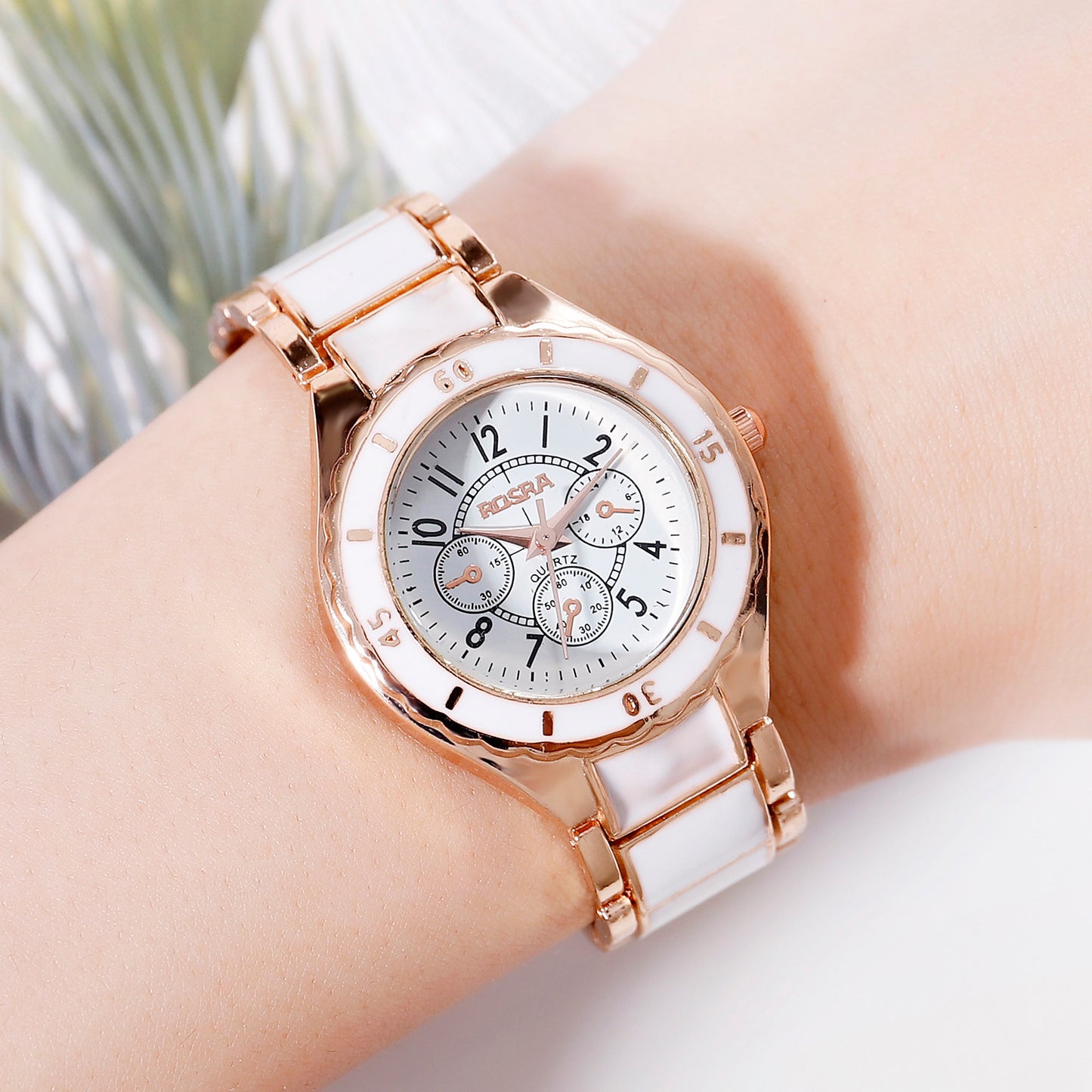Fashion women's watchFactory in Stock Fashion Trend Steel Strap Couple Watch Promotion Korean Men's and Women's Couple Watches Quartz Watch