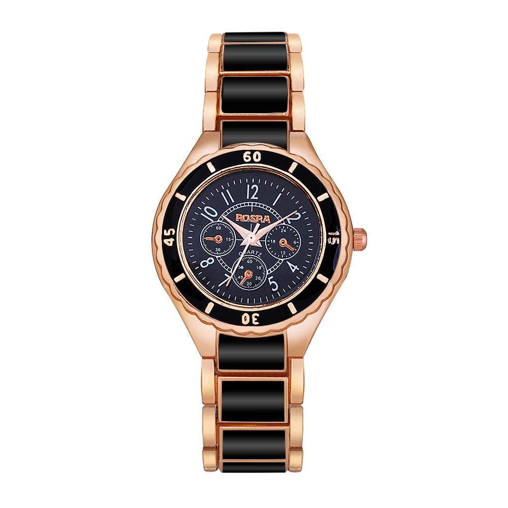 Fashion women's watchFactory in Stock Fashion Trend Steel Strap Couple Watch Promotion Korean Men's and Women's Couple Watches Quartz Watch
