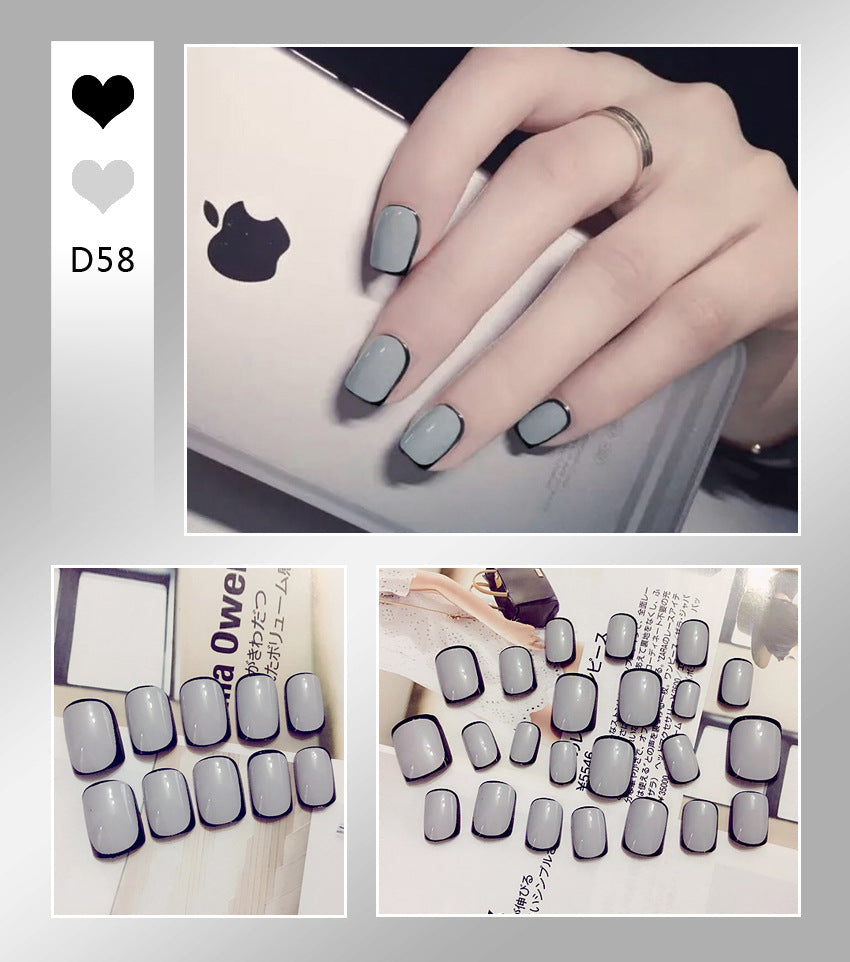 Fashion  nail Tina Finished Nail Beauty Nail Patch 24 Pieces Fake Finger Finished Nail Cute Patch Finished Product Collection