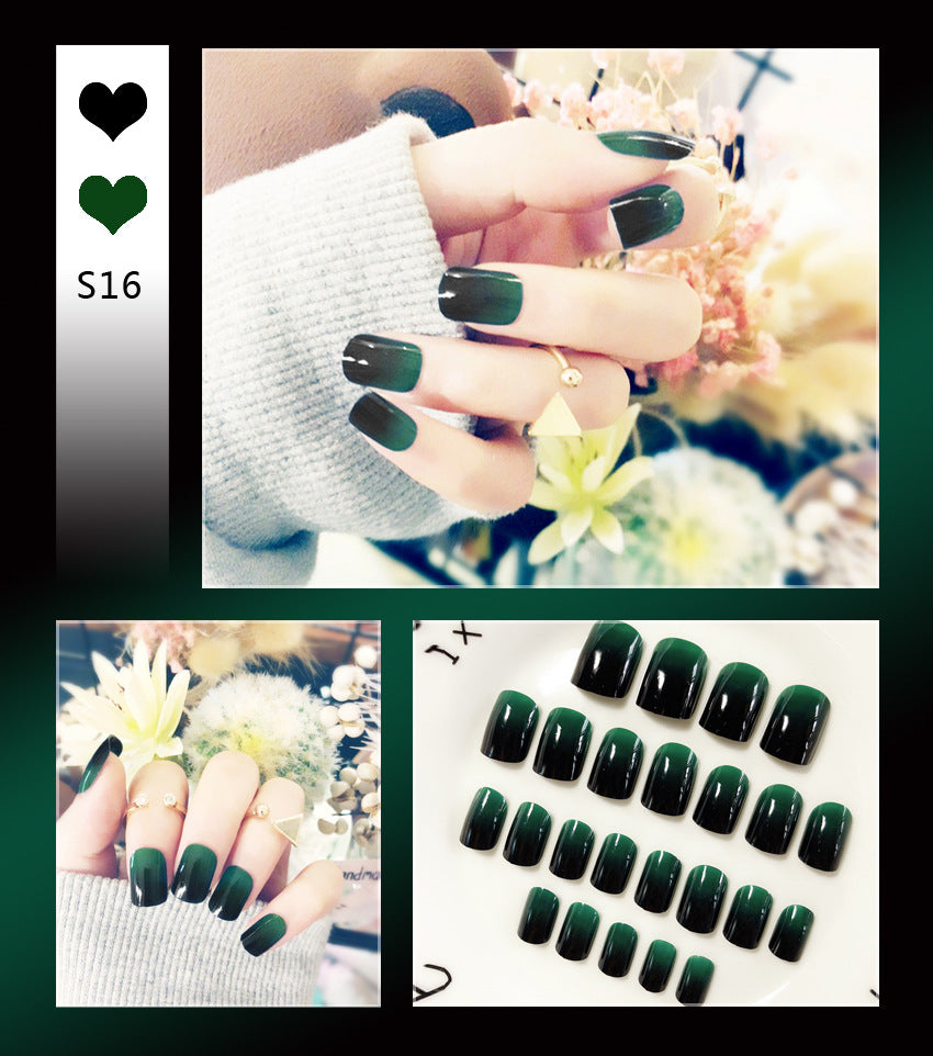 Fashion  nail Tina Finished Nail Beauty Nail Patch 24 Pieces Fake Finger Finished Nail Cute Patch Finished Product Collection