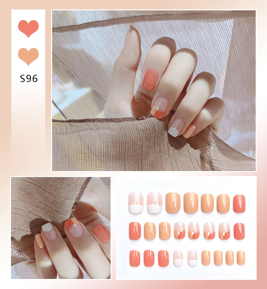 Fashion  nail Tina Manicure Long/Short Wear Manicure Popular Fake Nail Tip Finished Product Nail Tip Manicure Collection