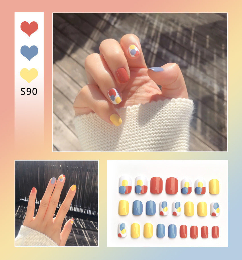 Fashion  nail Tina Manicure Long/Short Wear Manicure Popular Fake Nail Tip Finished Product Nail Tip Manicure Collection
