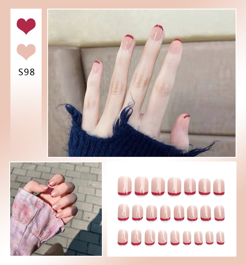 Fashion  nail Tina Manicure Long/Short Wear Manicure Popular Fake Nail Tip Finished Product Nail Tip Manicure Collection
