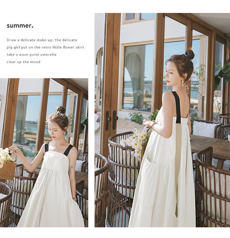Fashion women's wear Real Shot Design Sense Niche Avocado Green Sling Dress Women's Summer Covering Belly Thin Sanya Vacation Style Dress