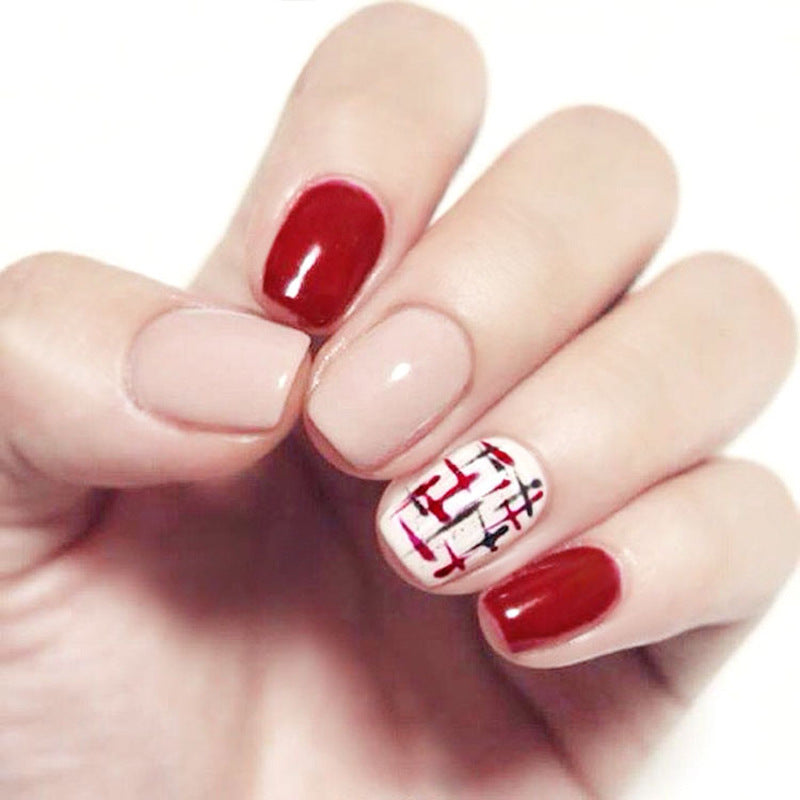 Fashion  nail Tina Finished Nail Beauty Nail Patch 24 Pieces Fake Finger Finished Nail Cute Patch Finished Product Collection