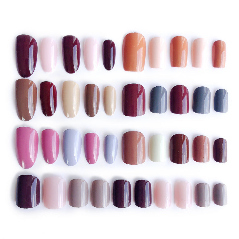 Fashion  nail Internet Celebrity Fake Nail Patch Wear Armor Finished Product Nail Tip Nail Stickers Disassembly Nail Patch Female Removable Nail Stickers T