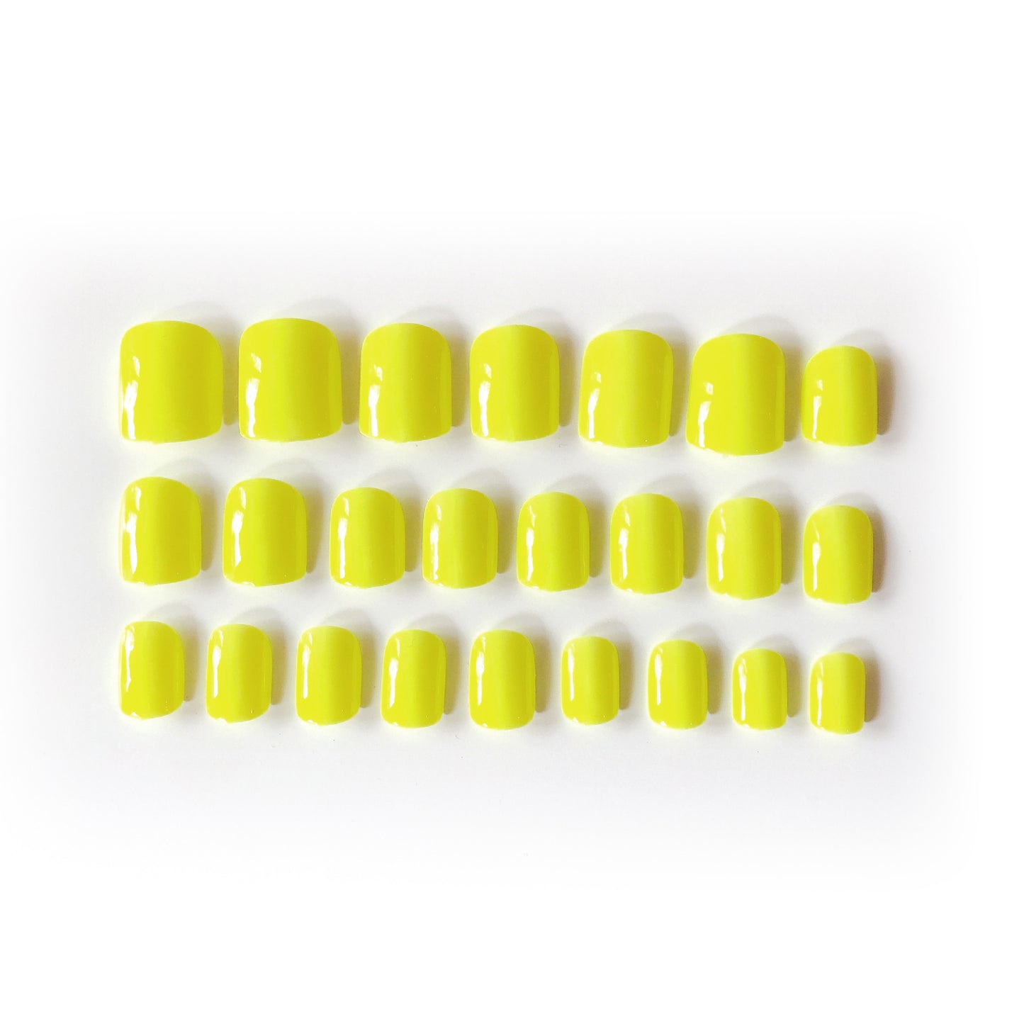 Fashion  nail Finished Nail Beauty Internet Celebrity Same Ins Luminous Solid Color Short Fake Nails Nail Stickers Phototherapy L72