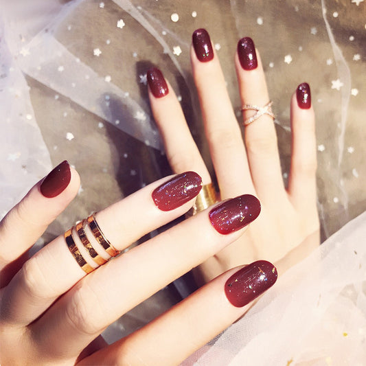 Fashion  nail Nail Tips Finished Product Fake Nails Fake Nails Pieces Manicure 24 Pieces Finished Product Good Quality L40